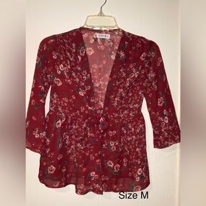 Beautees sheer shirt